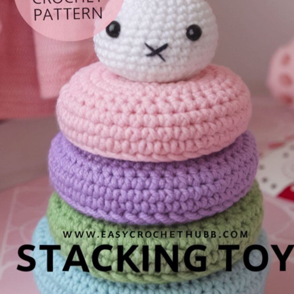 Baby stacking toy rings in different colors