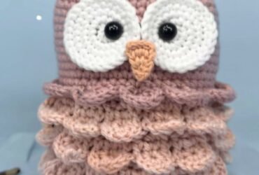free owl amigurumi pattern finished project