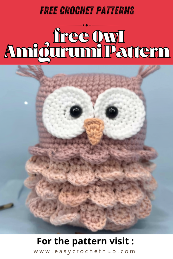 free owl amigurumi pattern in progress