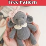 crochet elephant free pattern finished plush